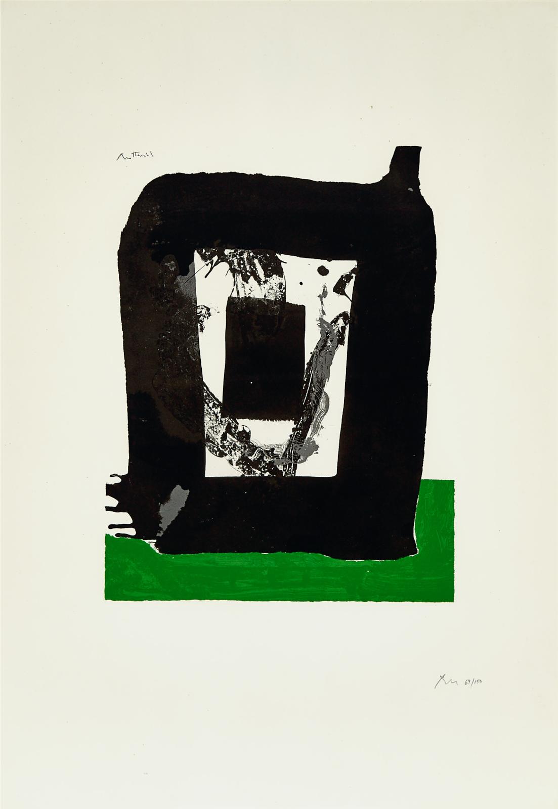 Robert Motherwell (1915-1991) - Untitled (From The Basque Suite, Plate 8), 1971 [belknap, 57]