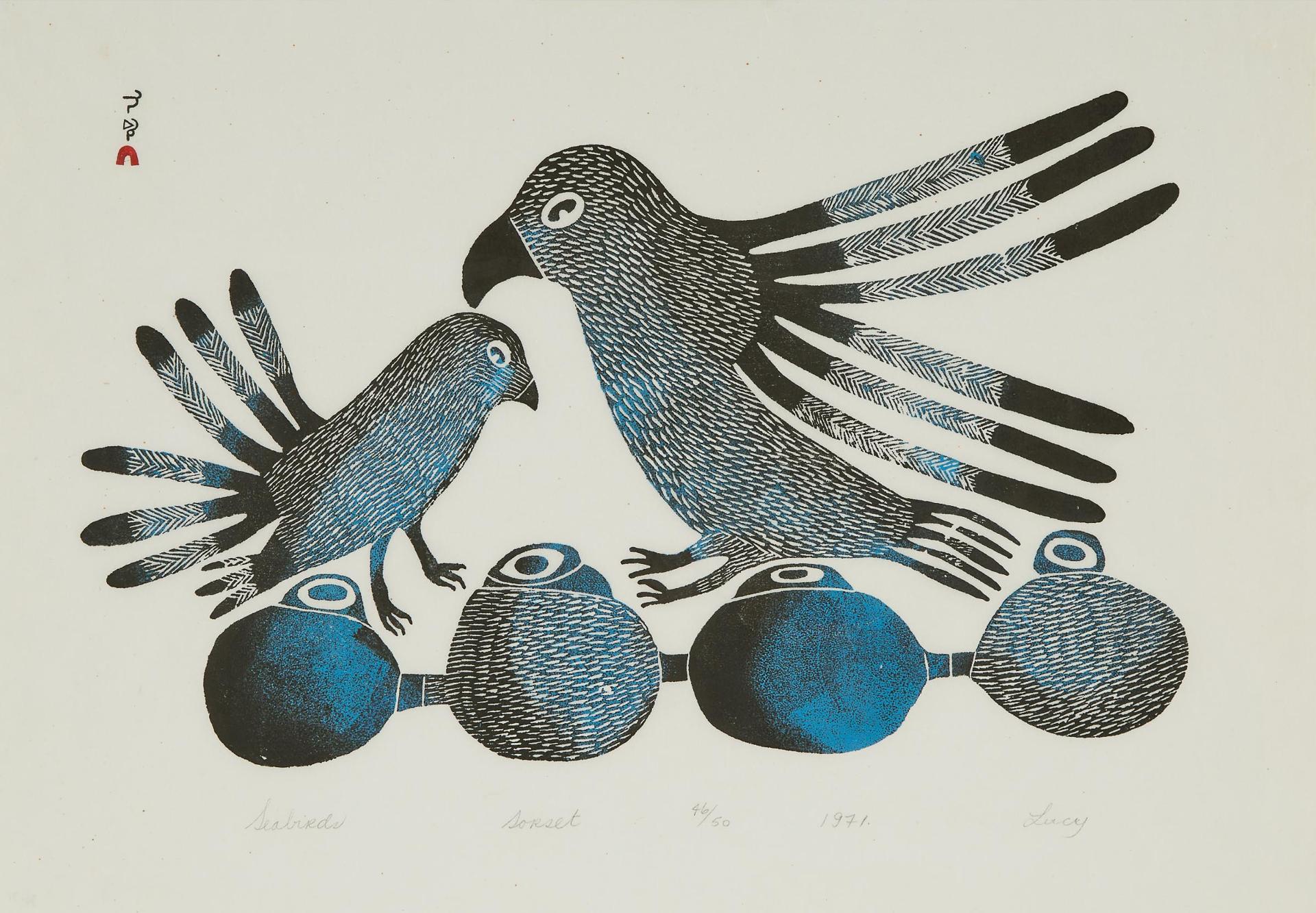 Lucy Qinnuayuak (1915-1982) - Seabirds