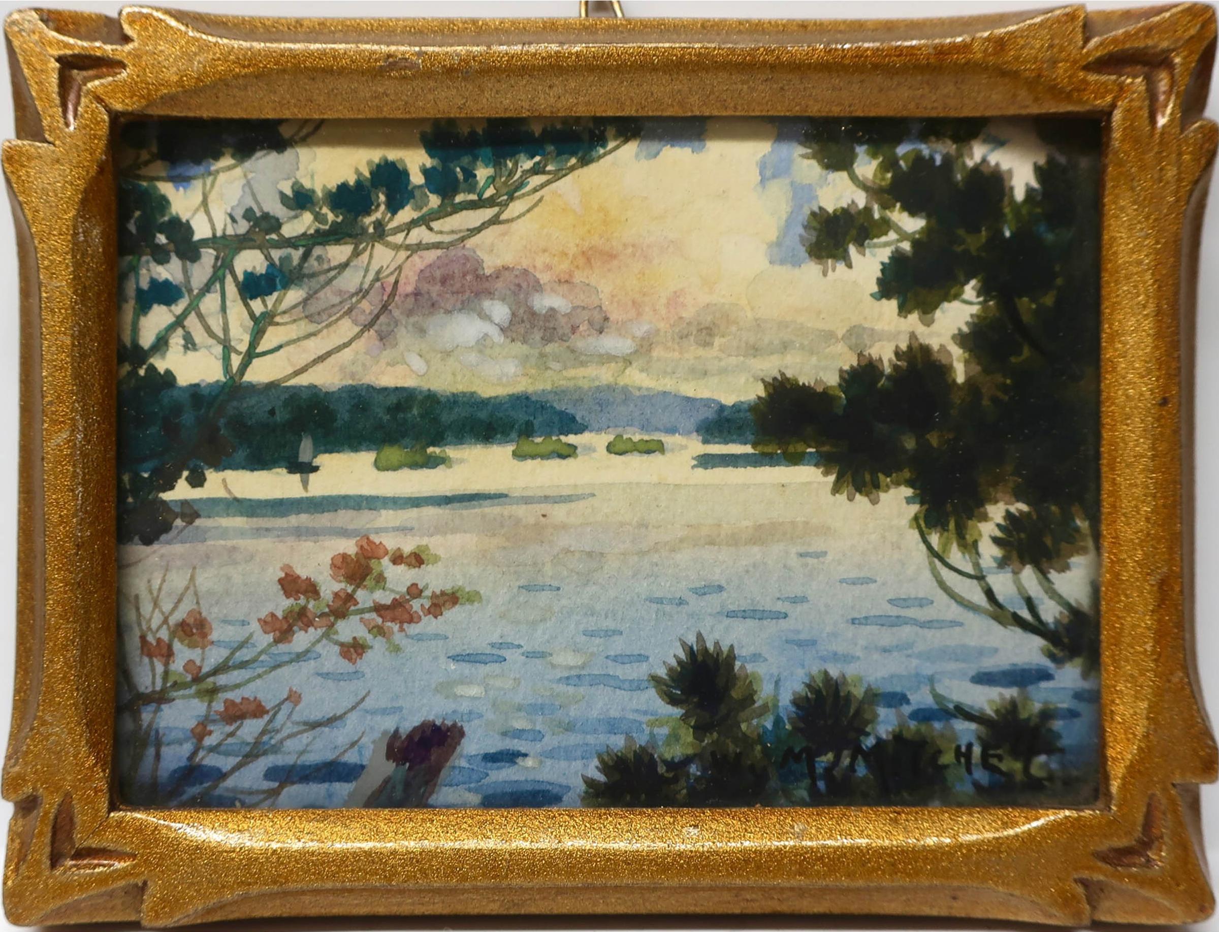 Willard Morse Mitchell (1879-1955) - A View Of Beautiful Lake Papineau At Montebello, P.Q.