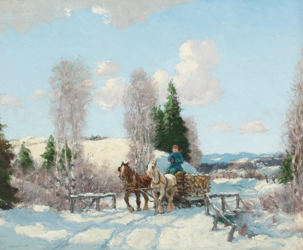 Frederick Simpson Coburn (1871-1960) - The Logging Sleigh In Winter