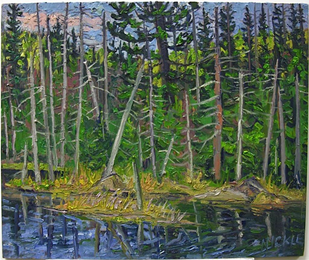 Lawrence Nickle (1931-2014) - Tim River Above Algonquin Landing, Petawawa Water Shed