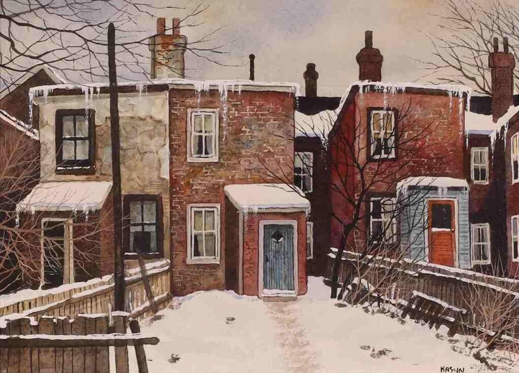 John Kasyn (1926-2008) - Back Of Belmont Street (Toronto)