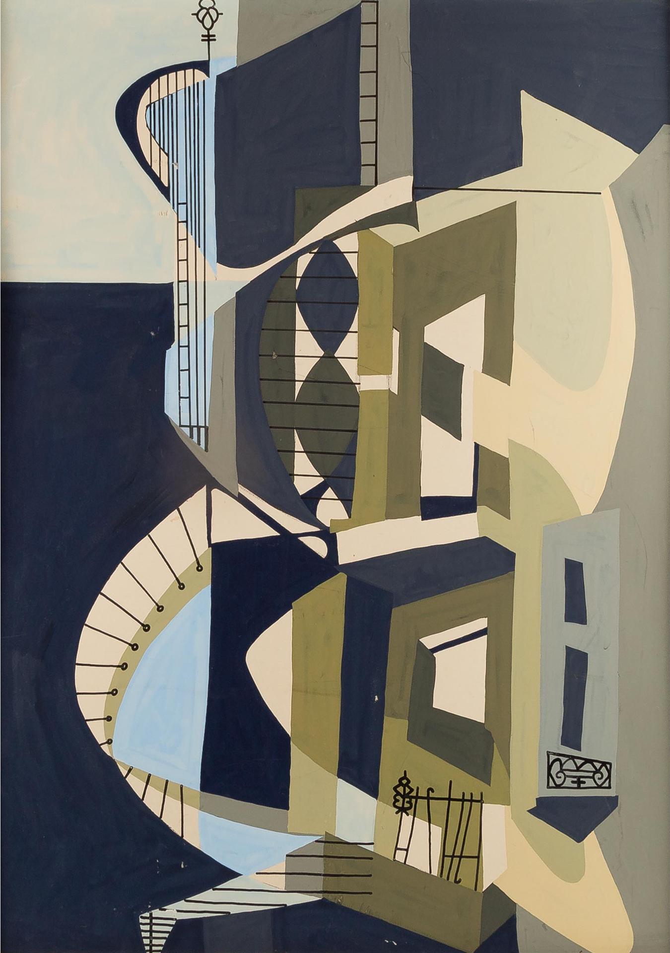 Gordon Adaskin (1931-2001) - Greek Staircase #2, 1961