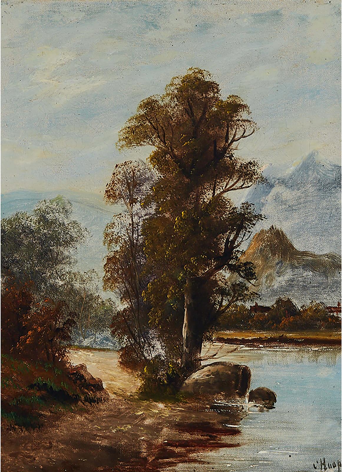 C. Hoop - Pair Of River Landscapes With Distant Mountains