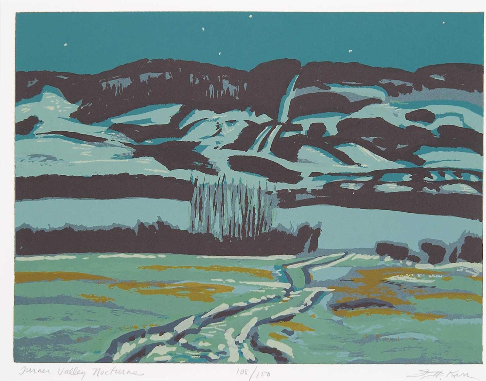 Illingworth Holey (Buck) Kerr (1905-1989) - Turner Valley Nocturne  #108/150