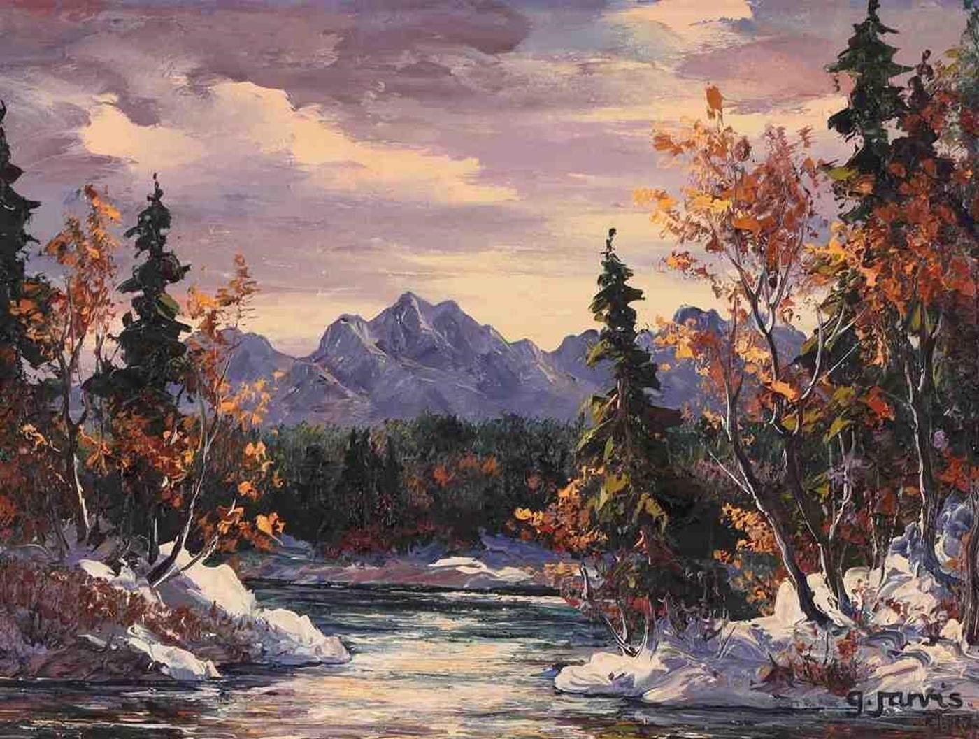 Georgia Jarvis (1944-1990) - Tranquility In The Alberta Foothills; 1987