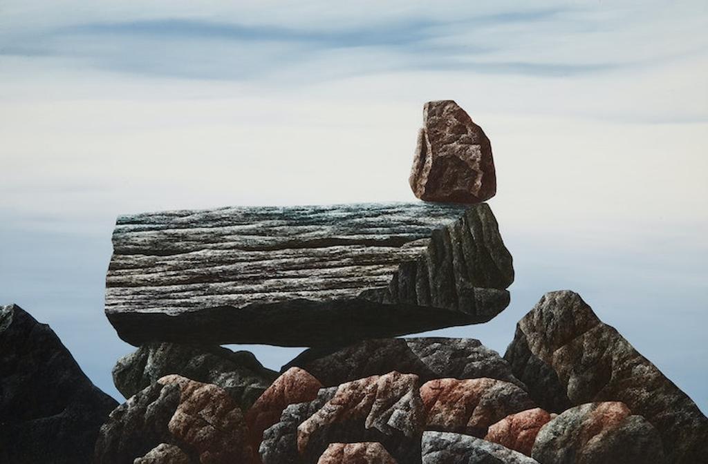 Ken Kirkby (1940-2023) - Landscape with Stacked Rocks