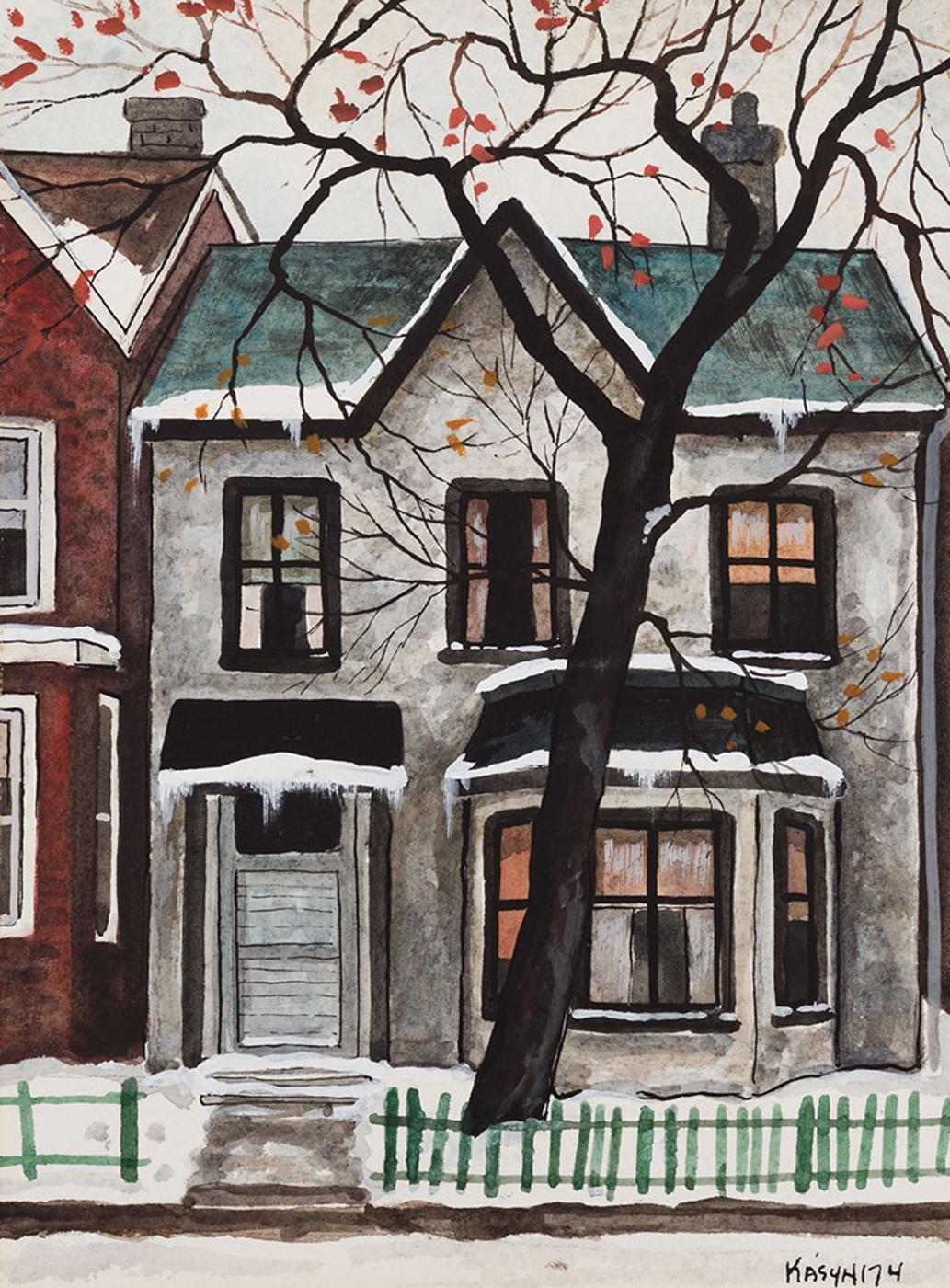 John Kasyn (1926-2008) - Old House on Sackville St.