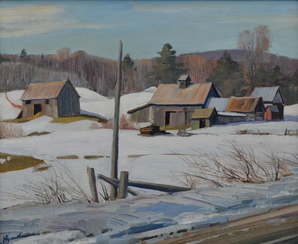 Robert Stewart Hyndman (1915-2009) - Winter on the Old Farm