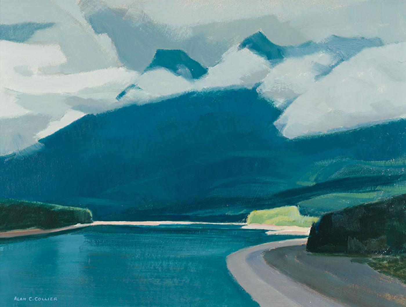 Alan Caswell Collier (1911-1990) - Skeena River at Kitwanga Bridge, B.C.