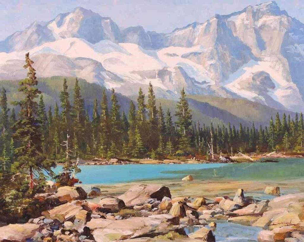 Duncan Mackinnon Crockford (1922-1991) - Mount Odaray And Lake Ohara, B.C.; 1983