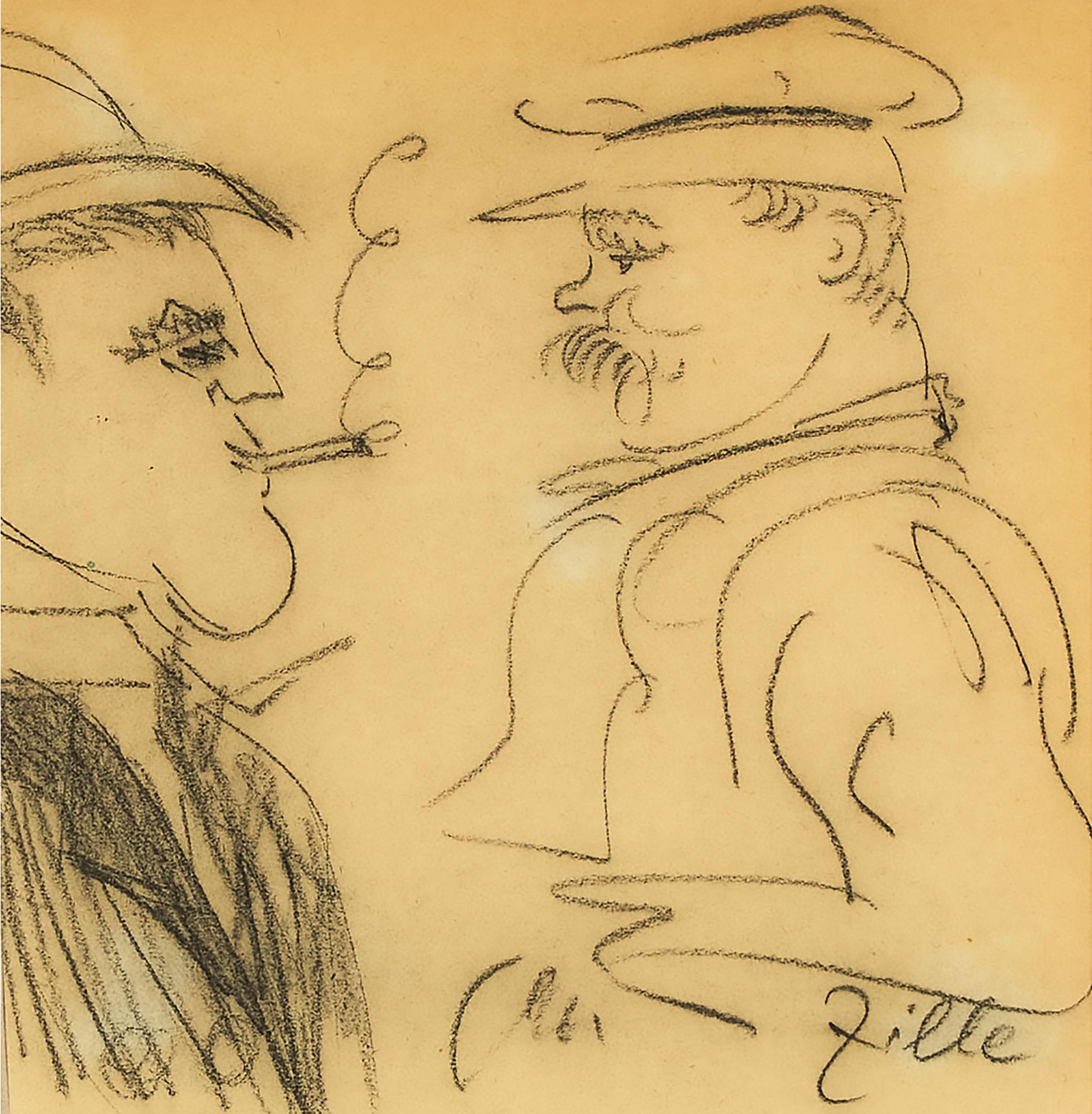 Zille Heirich - Sketch Of Two Men