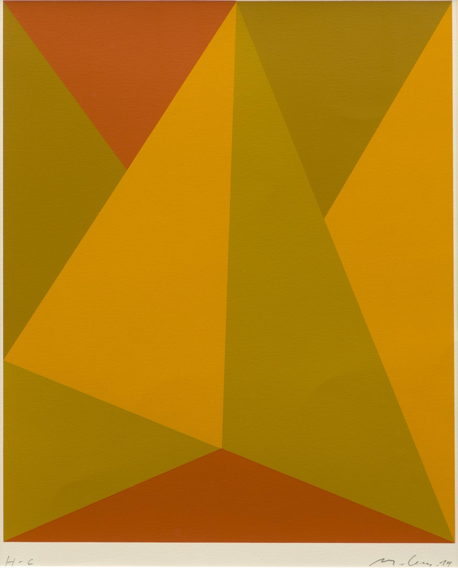 Guido Molinari (1933-2004) - Triangulaire jaune-orange, 1974