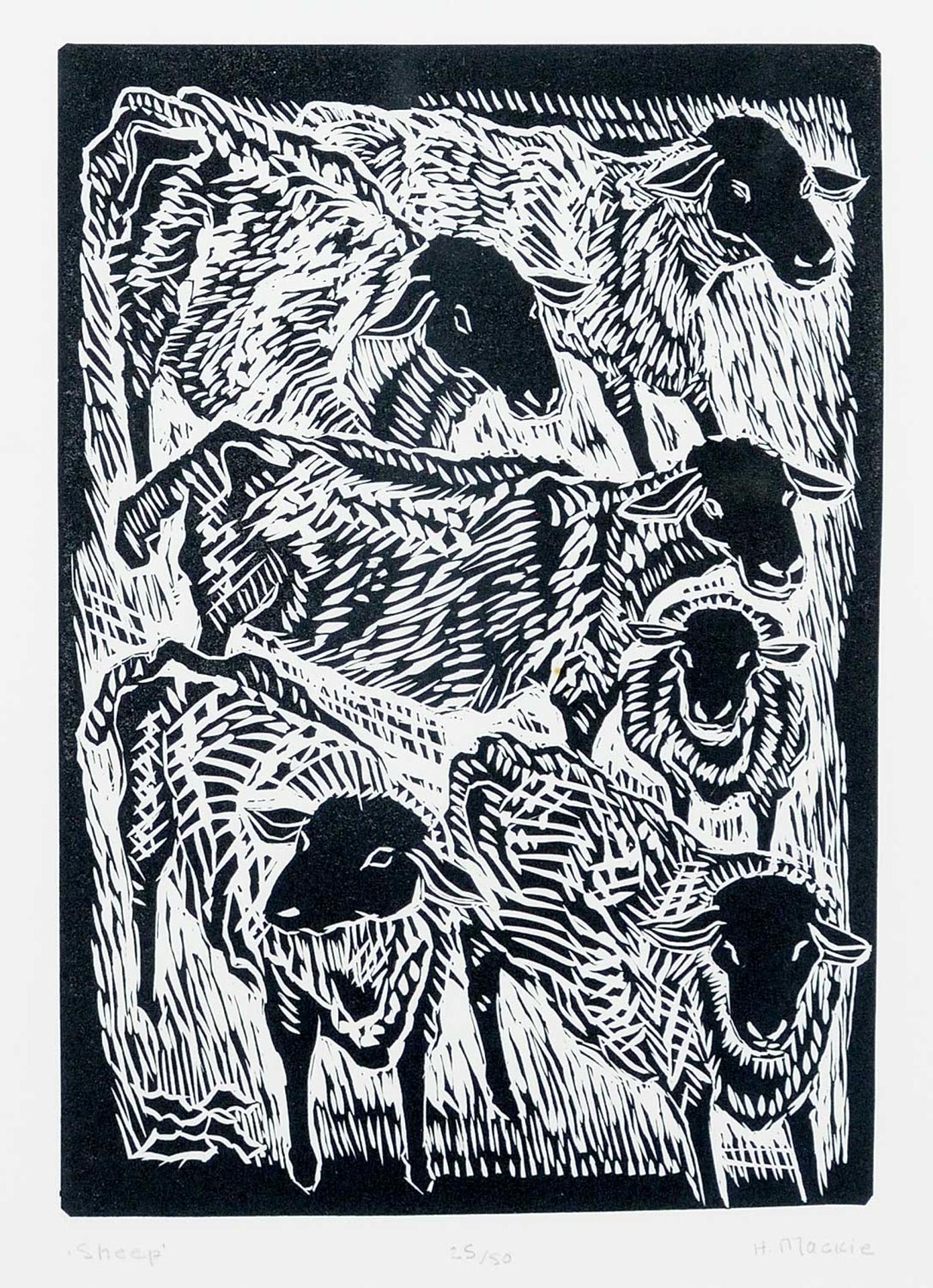 Dora Helen MacKie (1926-2018) - Sheep  #25/50