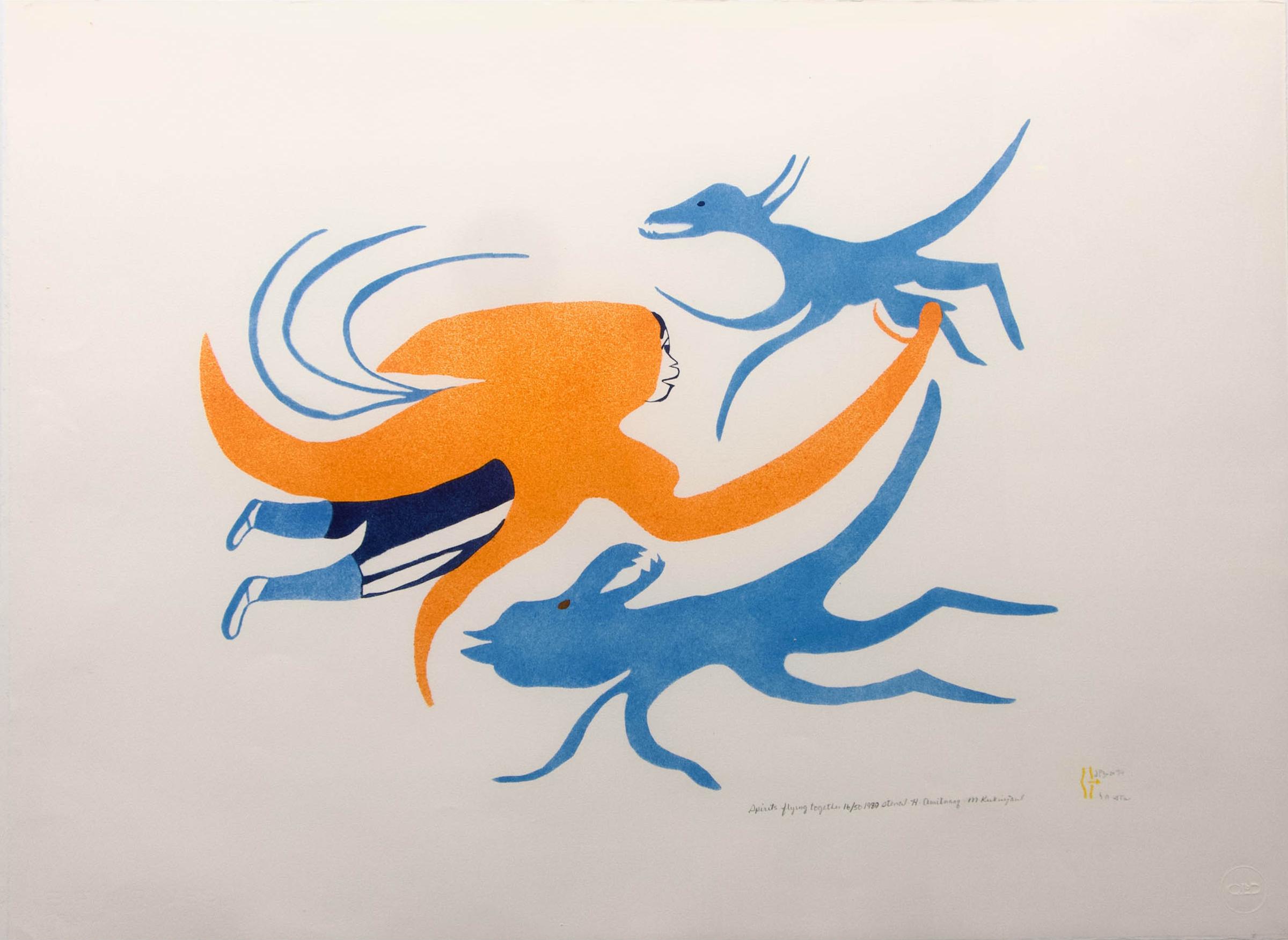 Myra Kukiiyaut (1929-2006) - Spirits Flying Together