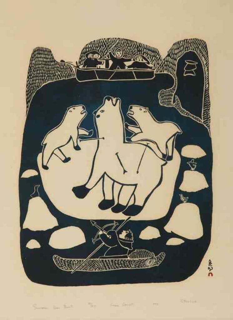 Pitseolak Ashoona (1904-1983) - Stonecut