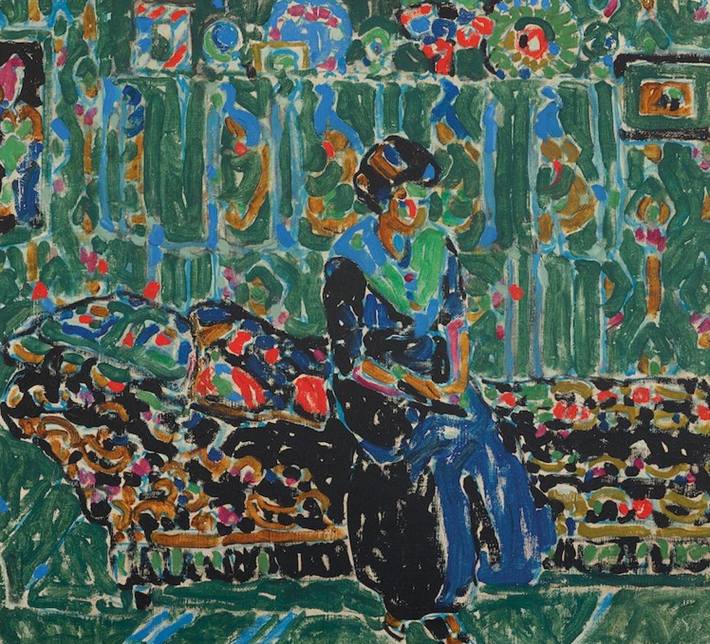 David Browne Milne (1882-1953) - The Black Couch, 1914