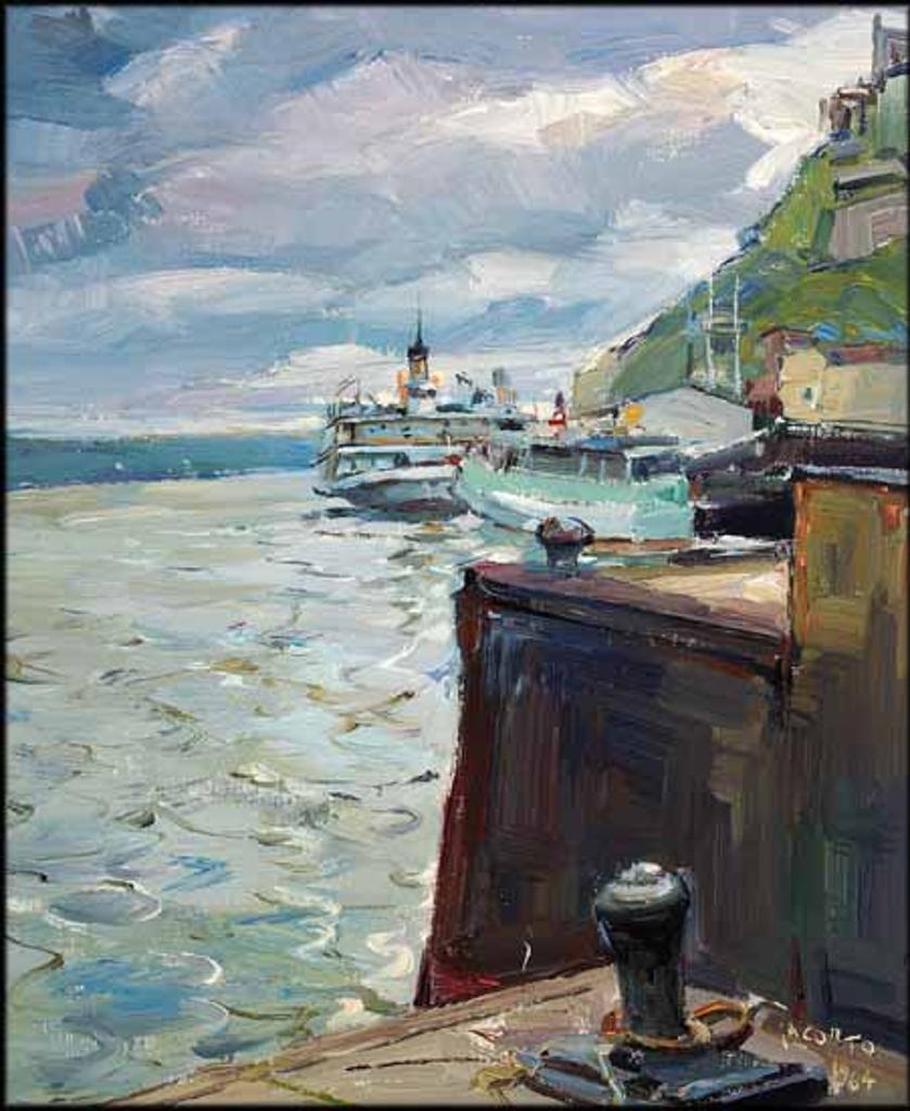 Francesco (Frank) Iacurto (1908-2001) - Port Scene, Quebec City