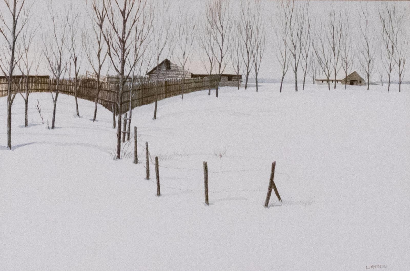 Leonard (Len) James Gibbs (1929-2010) - Untitled, Winter Homestead