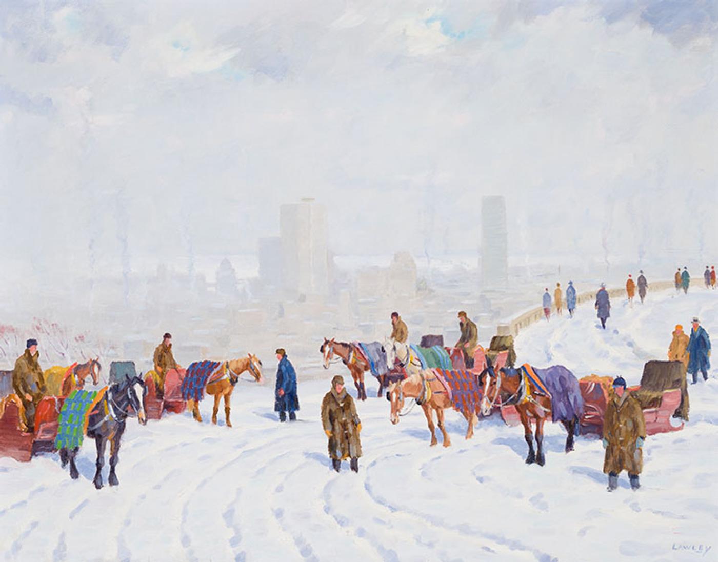 John Douglas Lawley (1906-1971) - Horse-drawn Carriages