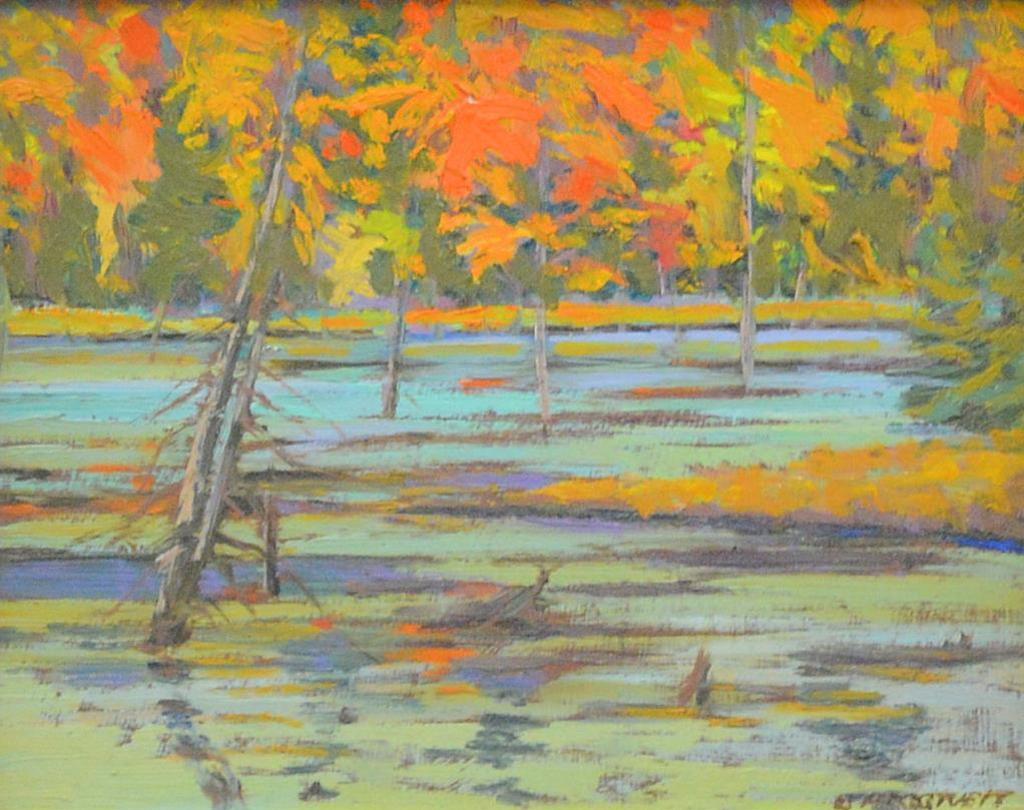 Bruce Allen Heggtveit (1917-2002) - Autumn Reflection, Fortune Lake