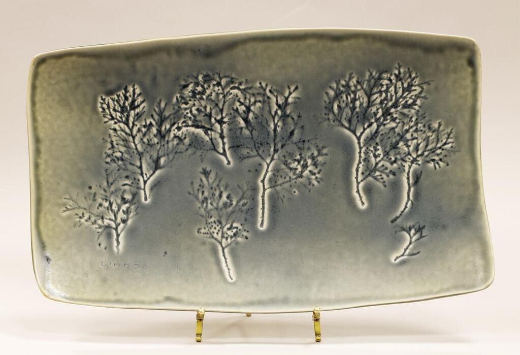 Luke Orton Lindoe (1913-1998) - Tree Platter; 1994