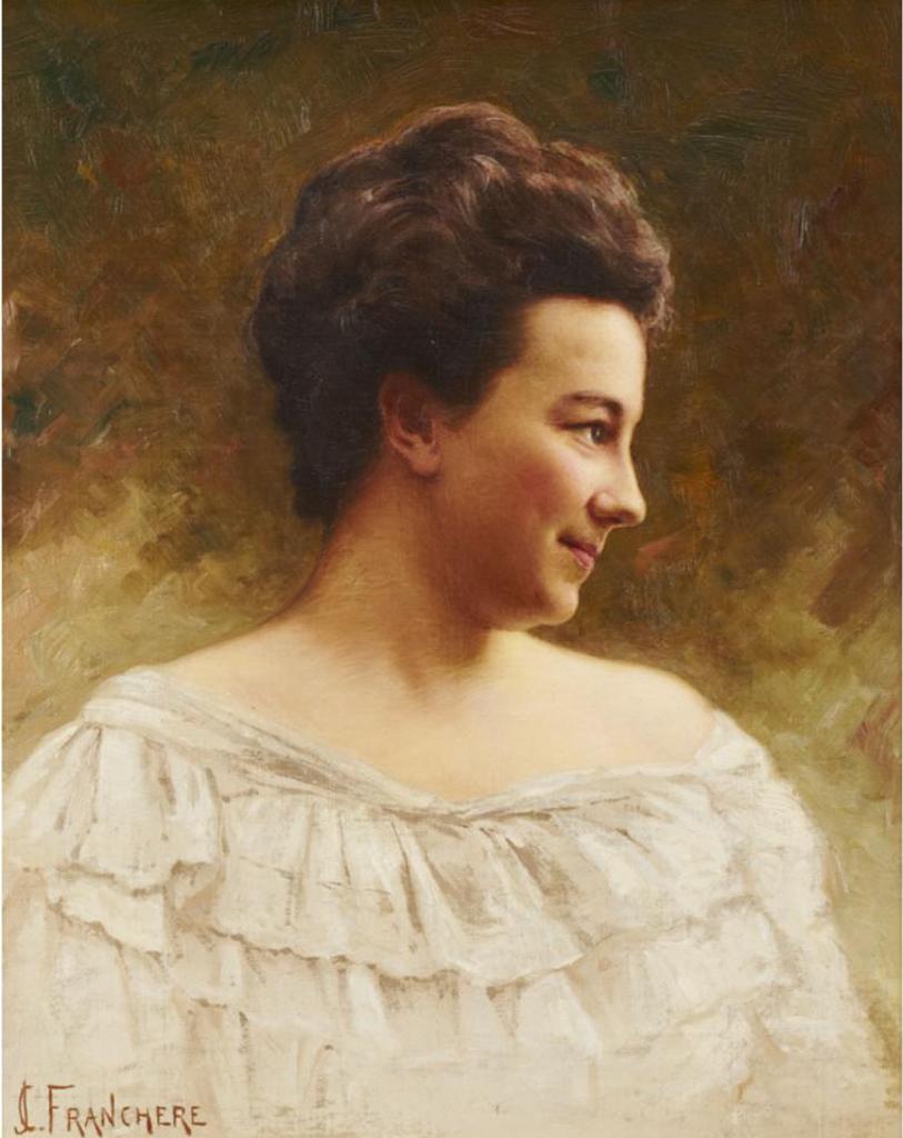 Joseph Charles Franchere (1866-1921) - Portrait Of A Lady