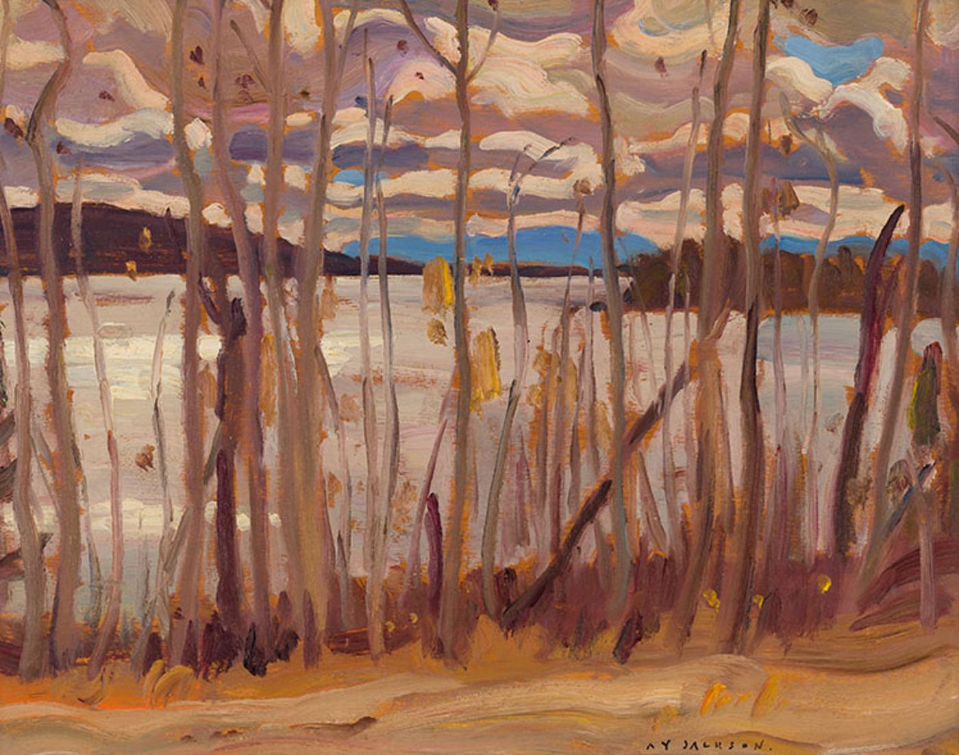 Alexander Young (A. Y.) Jackson (1882-1974) - Lakeside Trees