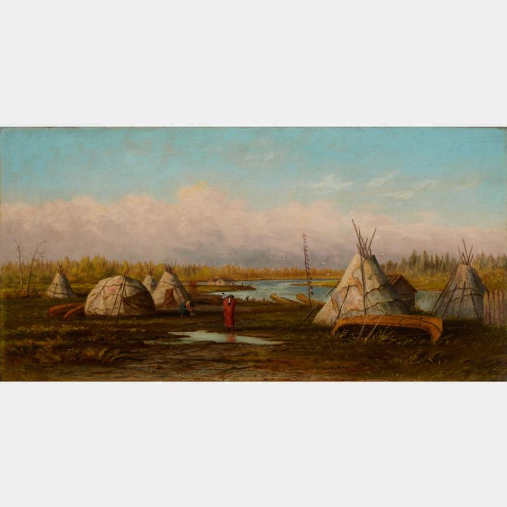 Frederick Arthur Verner (1836-1928) - Ojibway Camp At Northwest Angle, Lake Of The Woods