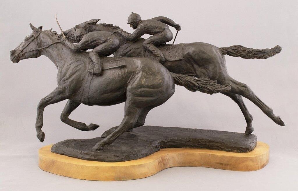 Jim Reno (1929-2008) - Two Race Horses; 1970
