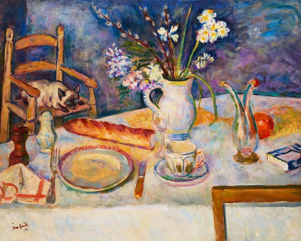 Marjorie (Jorie) Elizabeth Thurston Smith (1907-2005) - Still Life with Cat