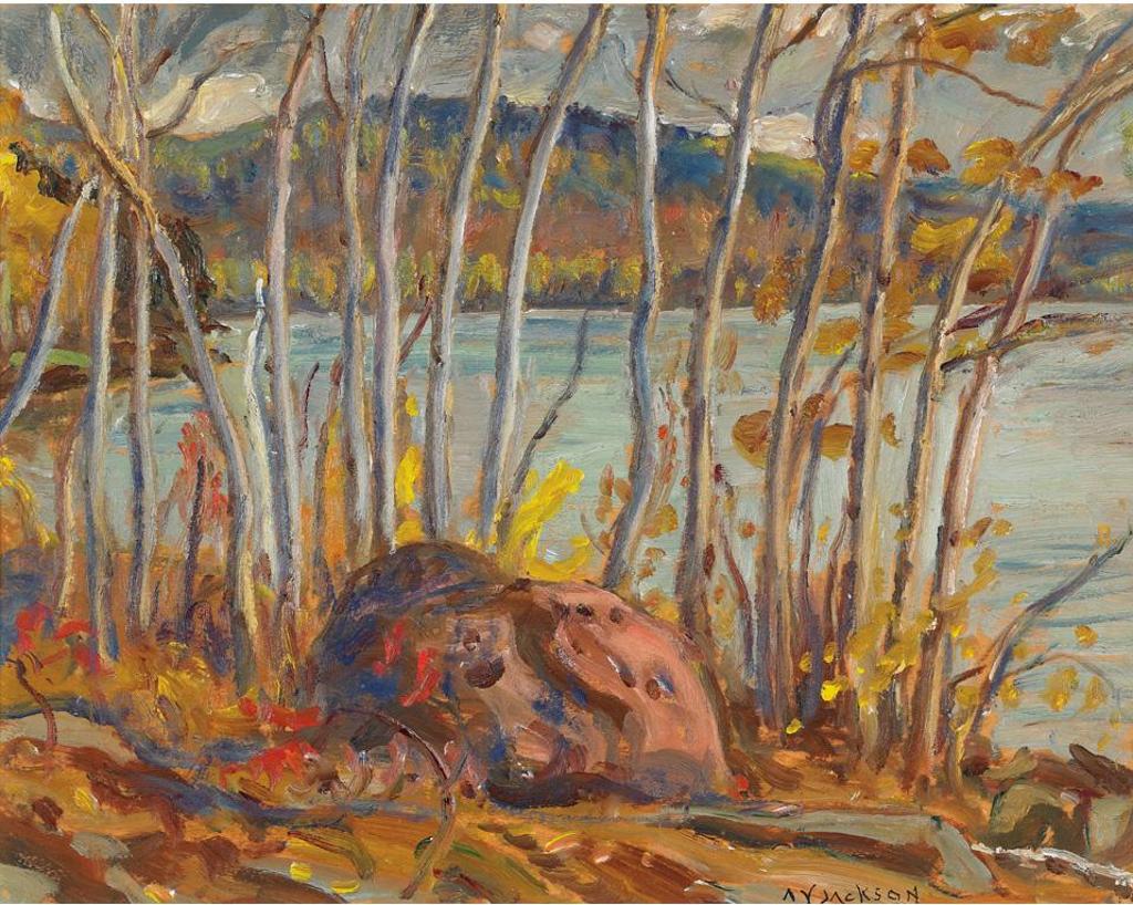 Alexander Young (A. Y.) Jackson (1882-1974) - Papineau Lake, Que., Oct. 1963