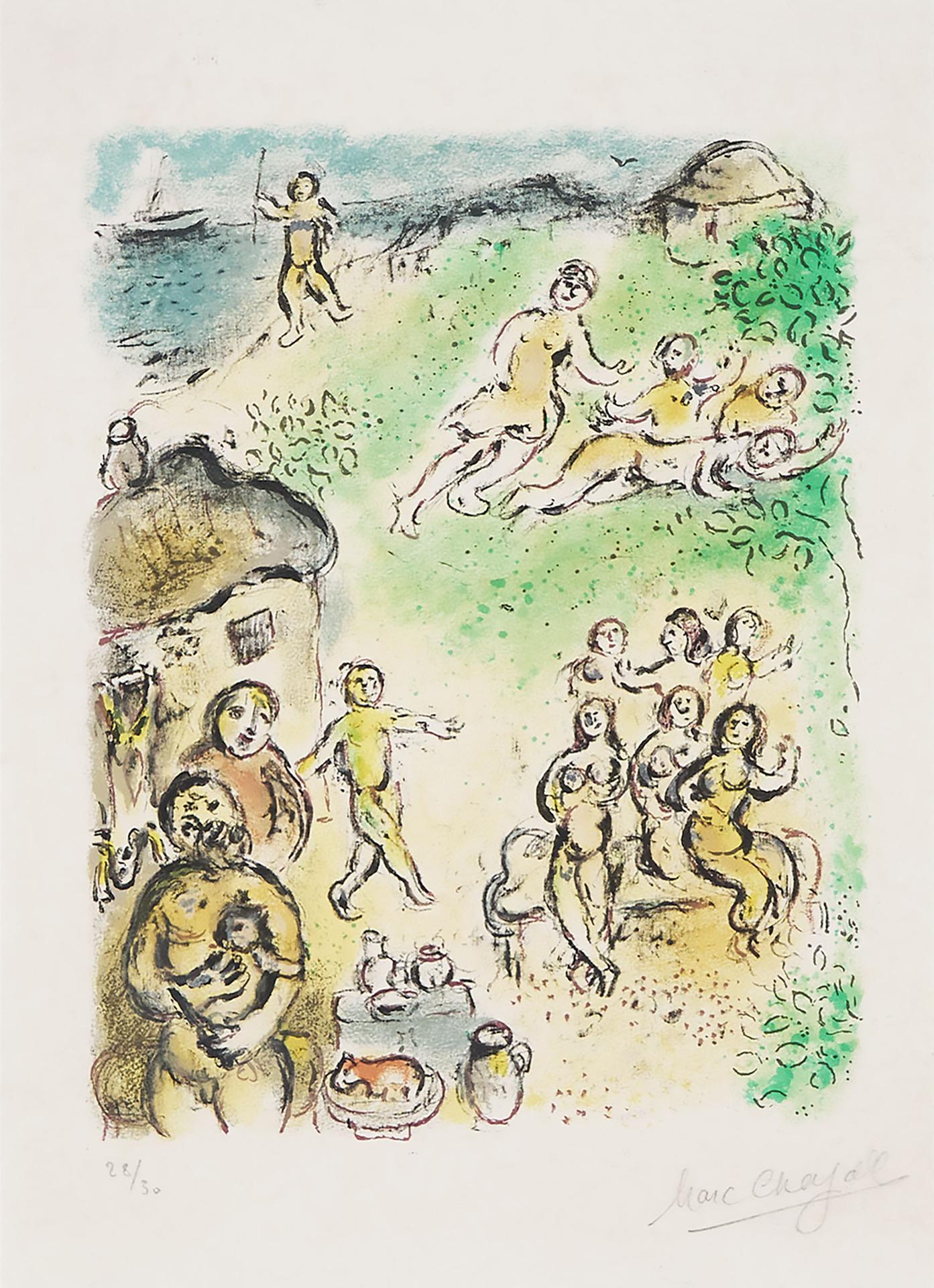 Marc Chagall (1887-1985) - L'ile D'eole, From L'odyssée, 1975 [c. 96]