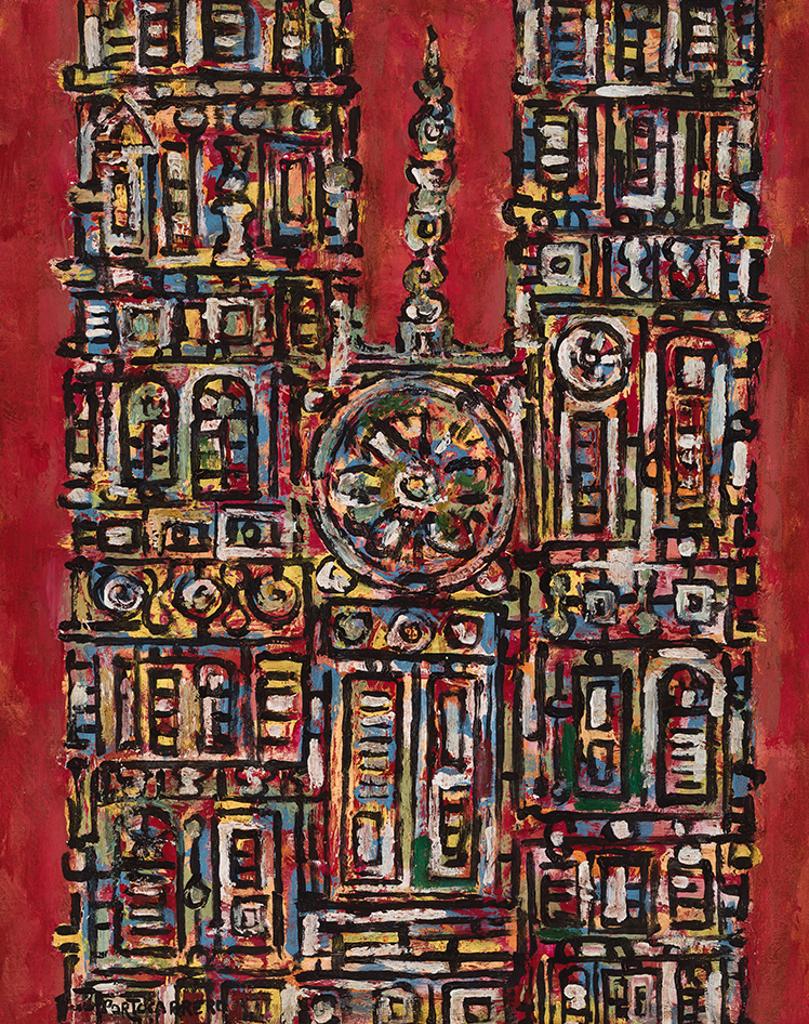 Rene Portocarrero (1912-1986) - Catedral en rojo