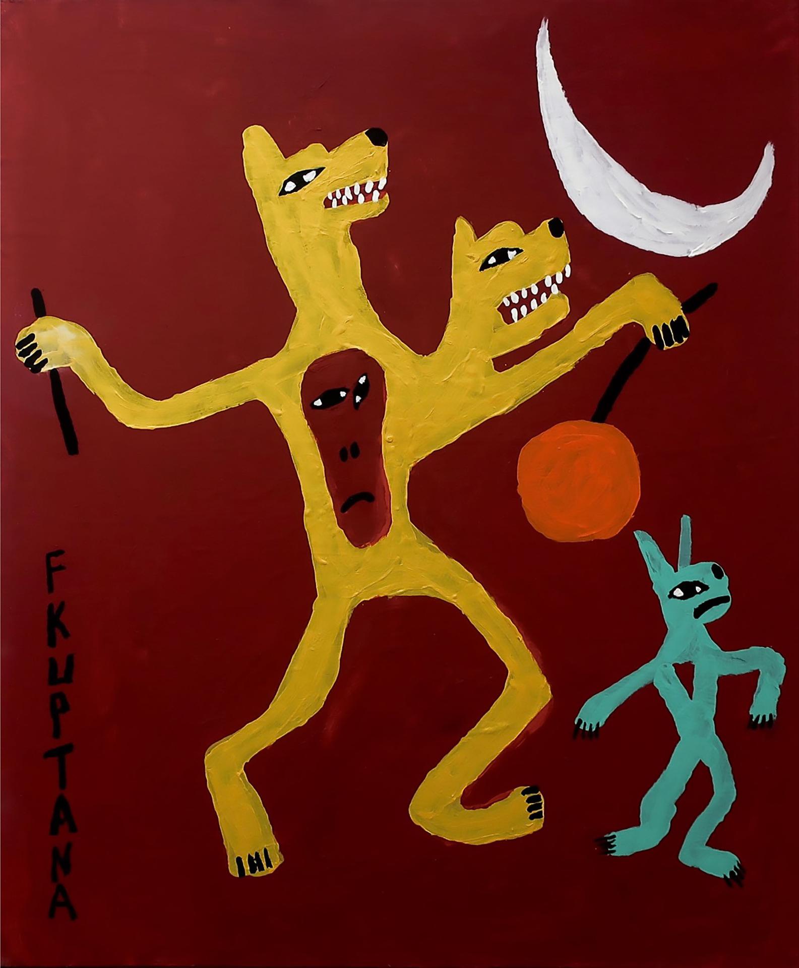 Floyd Kuptana (1964-2021) - Untitled (Moon Dancers)