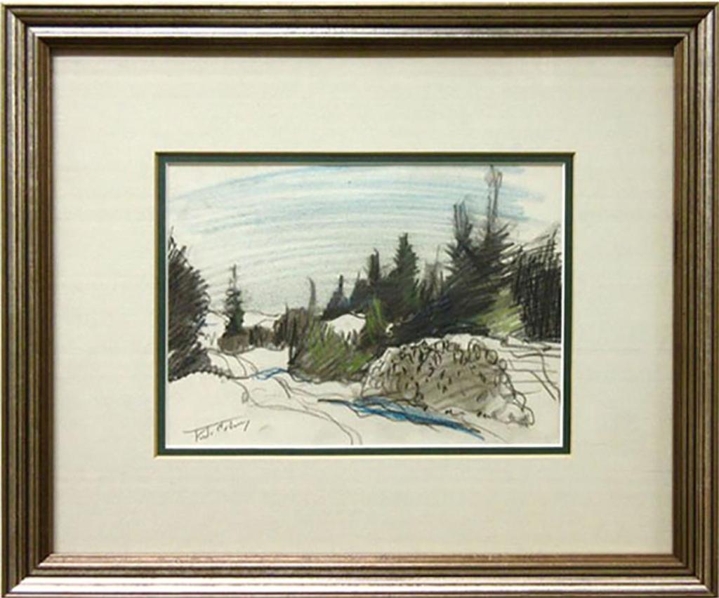 Frederick Simpson Coburn (1871-1960) - Untitled (Log Pile - Winter)