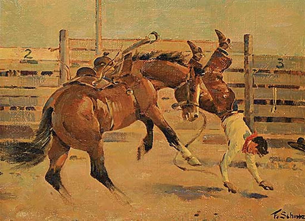 Theodoor (Ted) Marie Schintz - Bucking Horse