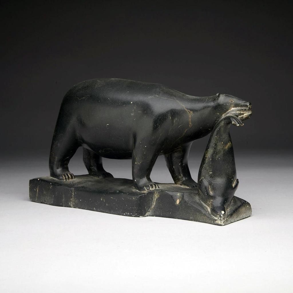 Markusi Iyaituk (1906) - Bear With Seal
