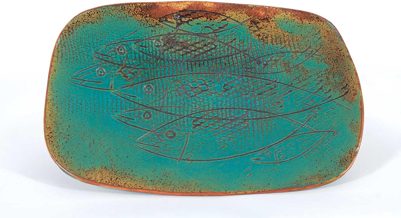 Luke Orton Lindoe (1913-1998) - Untitled - Fish Platter