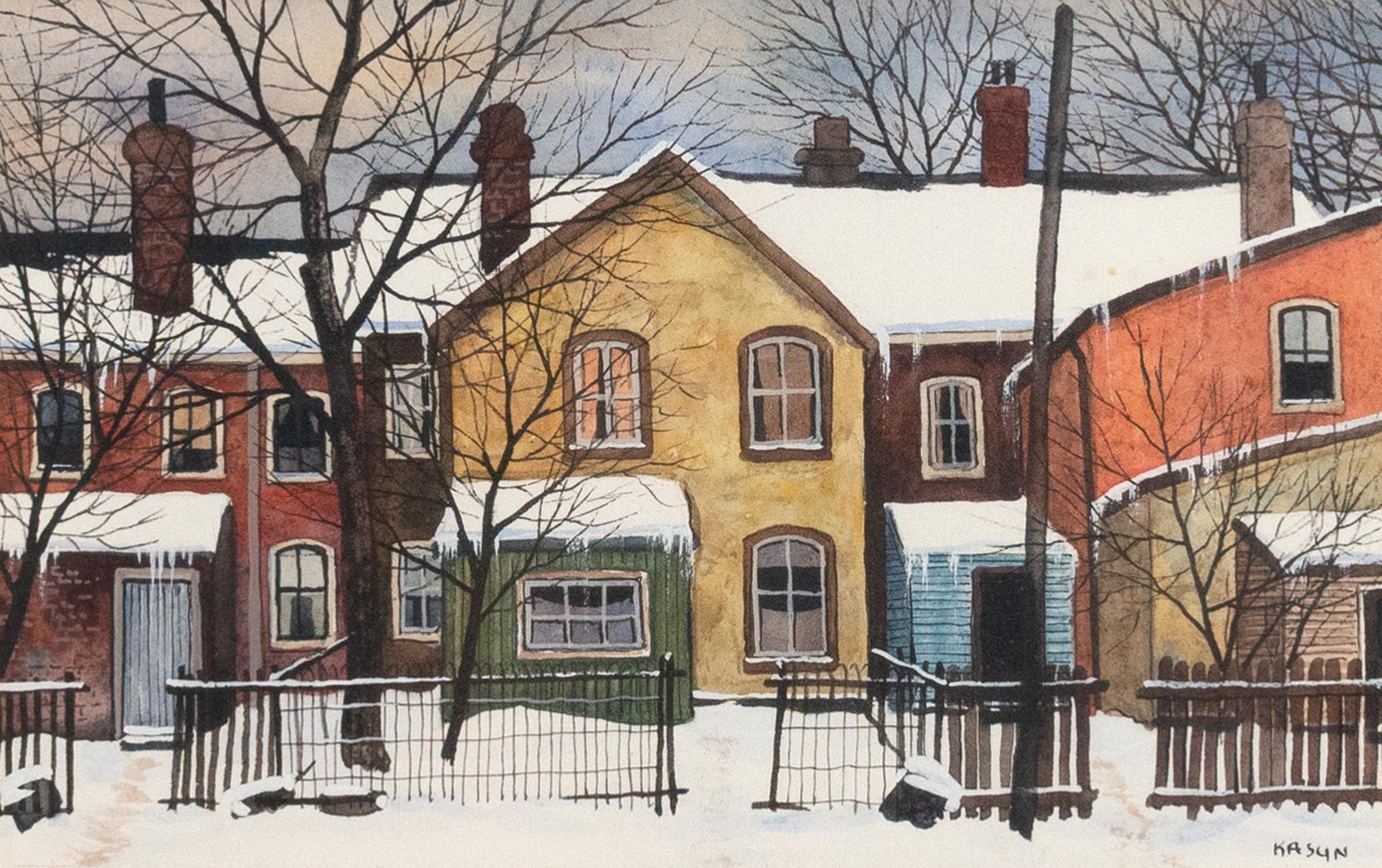 John Kasyn (1926-2008) - Behind Spadina Pl., n.d.