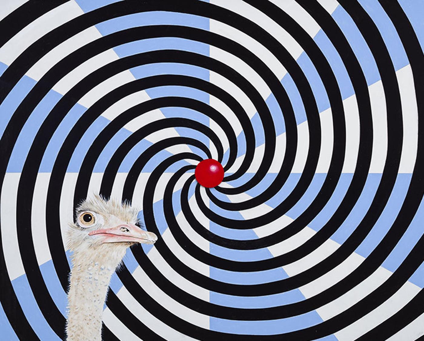 Serge Lemoyne (1941-1998) - Autruche Spirale