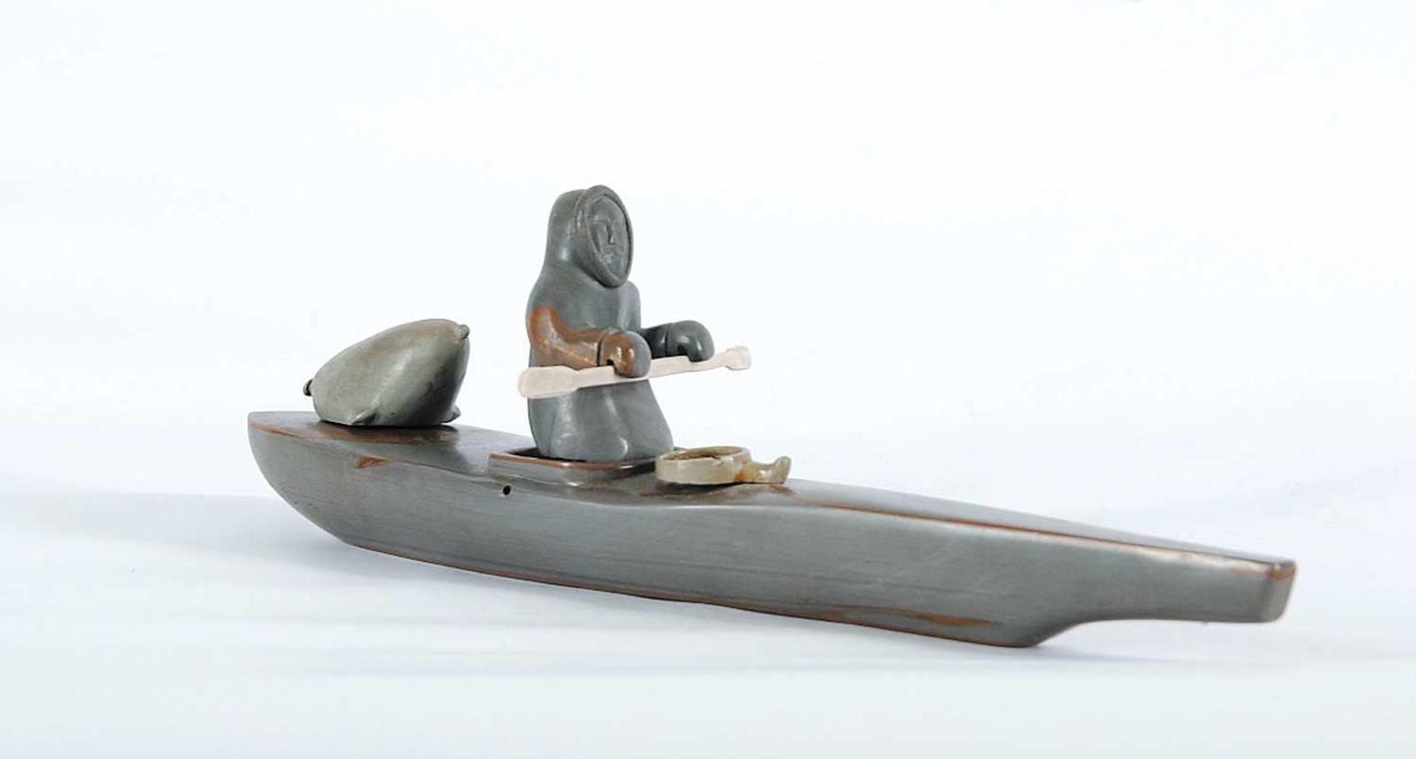 School [Barnabus Arnasungaaq] Inuit - Kayaker with the Daily Catch