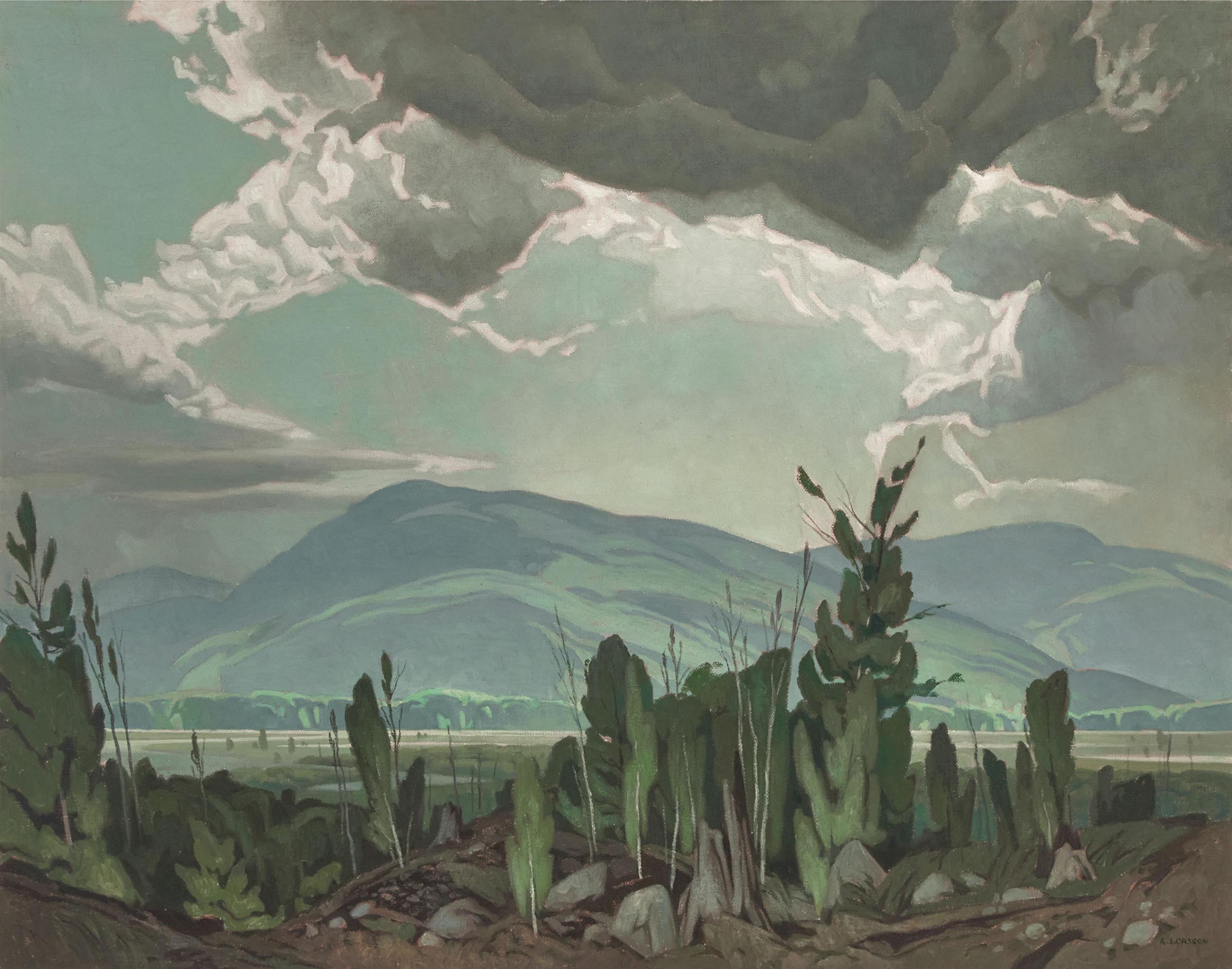 Alfred Joseph (A.J.) Casson (1898-1992) - Sun After Rain, 1959