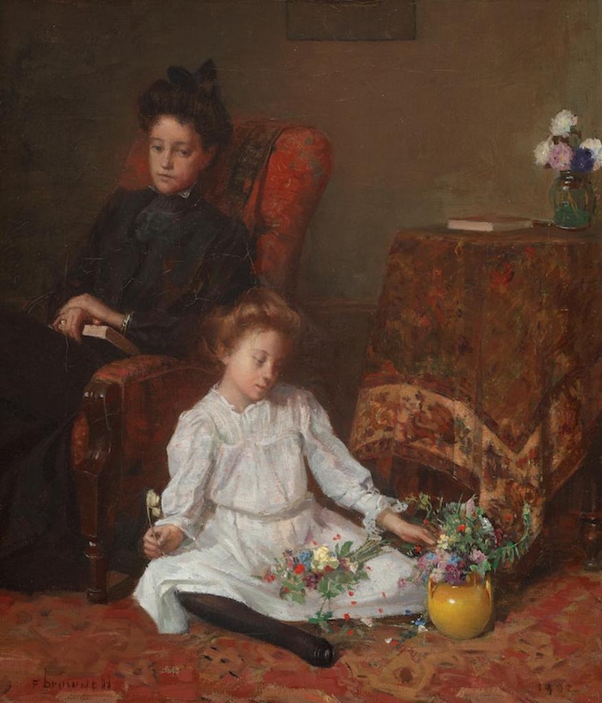 Peleg Franklin Frank Brownell (1857-1946) - Arranging Flowers