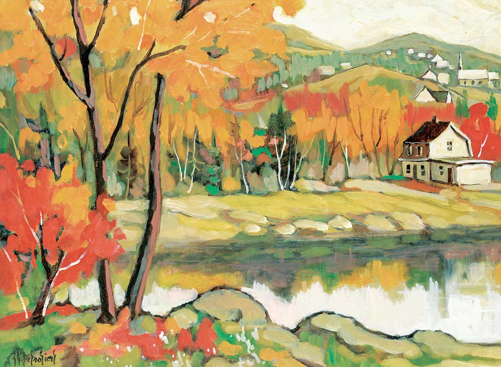 Jean-Guy Desrosiers (1934) - Colori Automnal en Charlevoix