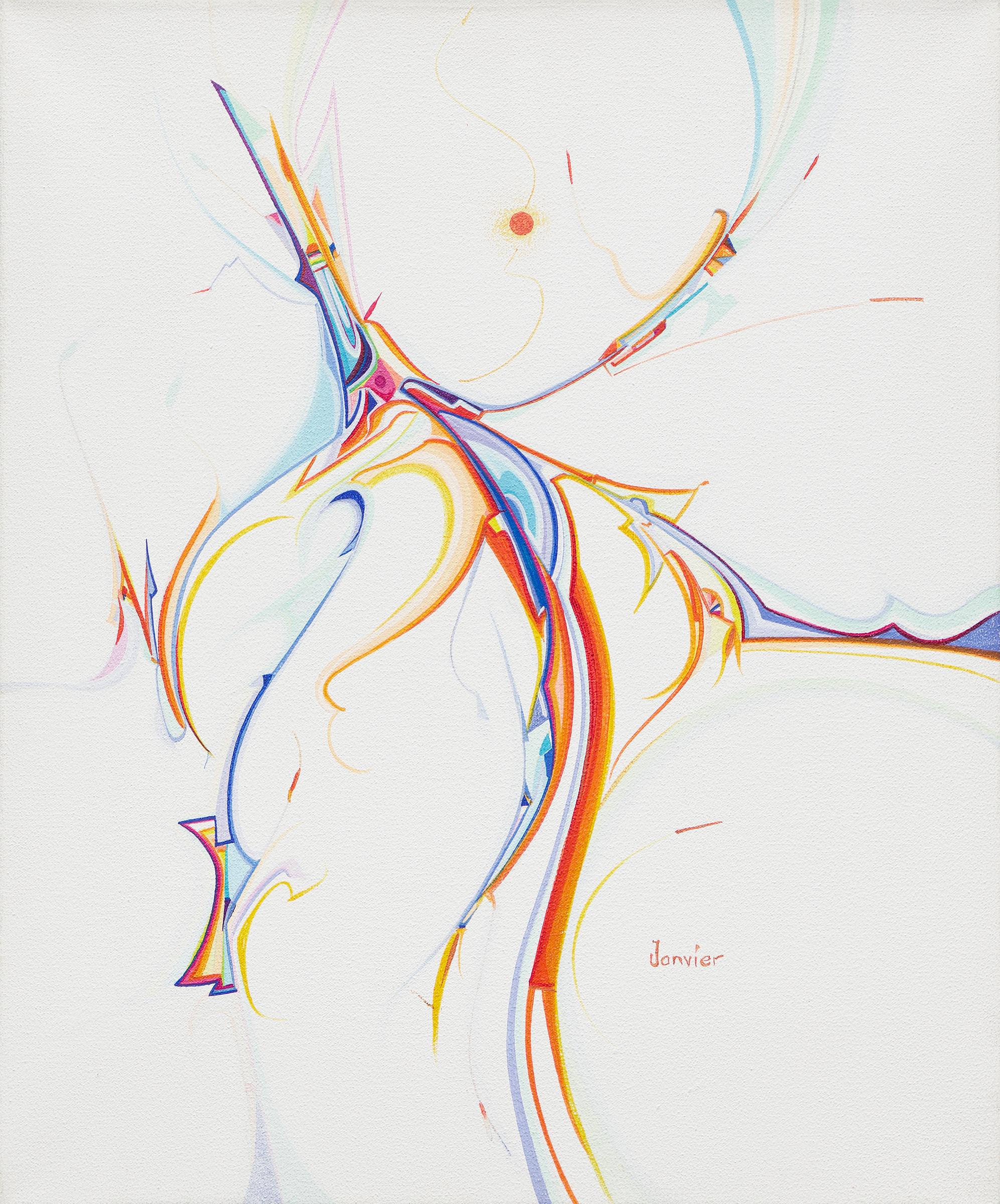 Alex Simeon Janvier (1935-2024) - Blazing August, 1982