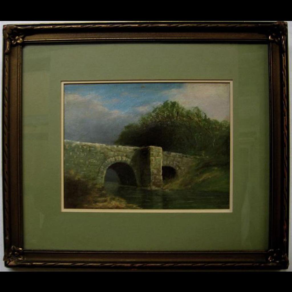 Lucius Richard O'Brien (1832-1899) - Study Of Old Stone Bridge