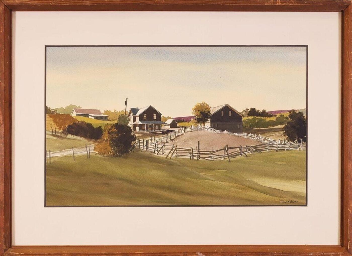 Keith L. Thomson (1934) - Untitled, Farmhouse and Corral