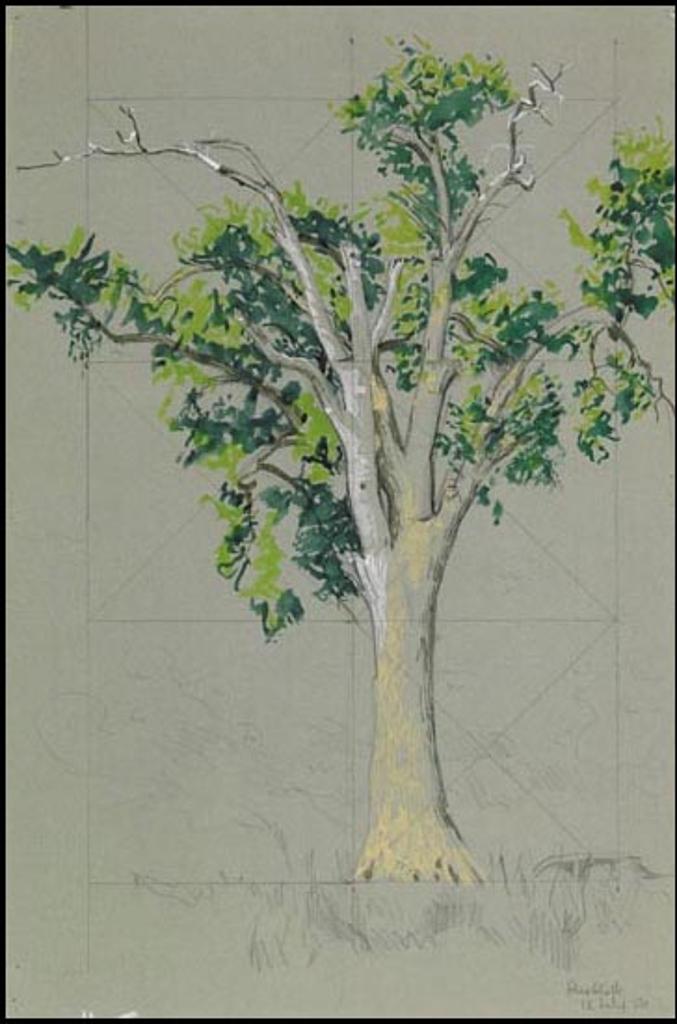 Alexander (Alex) Colville (1920-2013) - Study for Elm Tree at Horton Landing