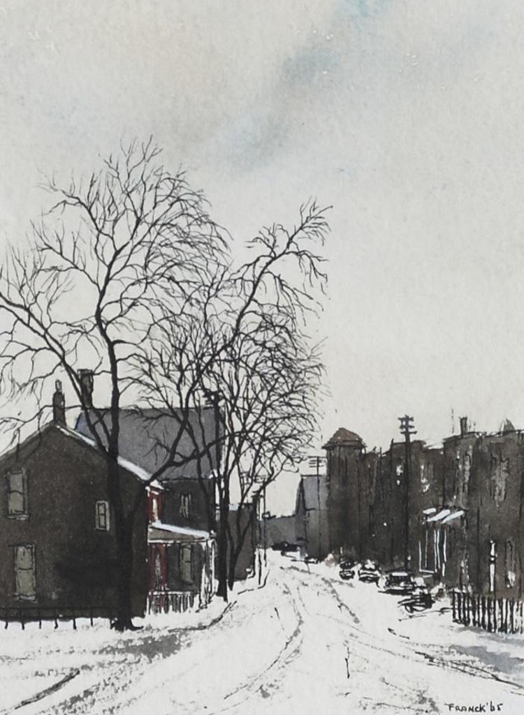 Albert Jacques Franck (1899-1973) - Winter Street Scene